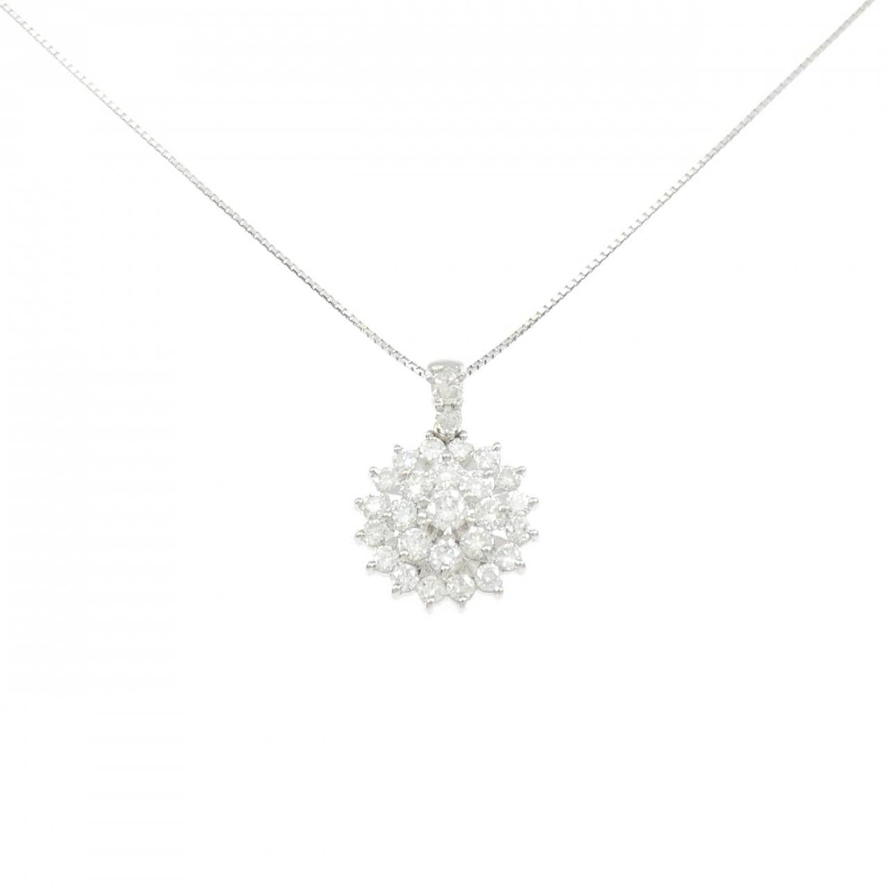 PT900/PT850 ダイヤモンド ネックレス 1.87CT