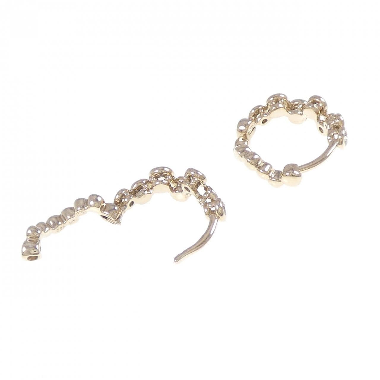 Kashikey bezel setting earrings 0.50CT