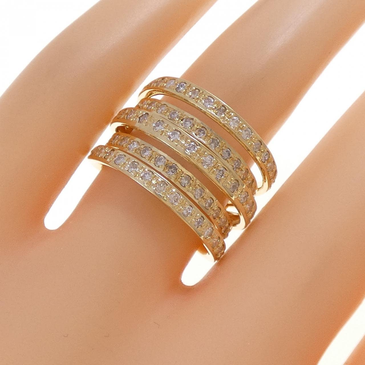 K18YG ダイヤモンド リング 1.00CT