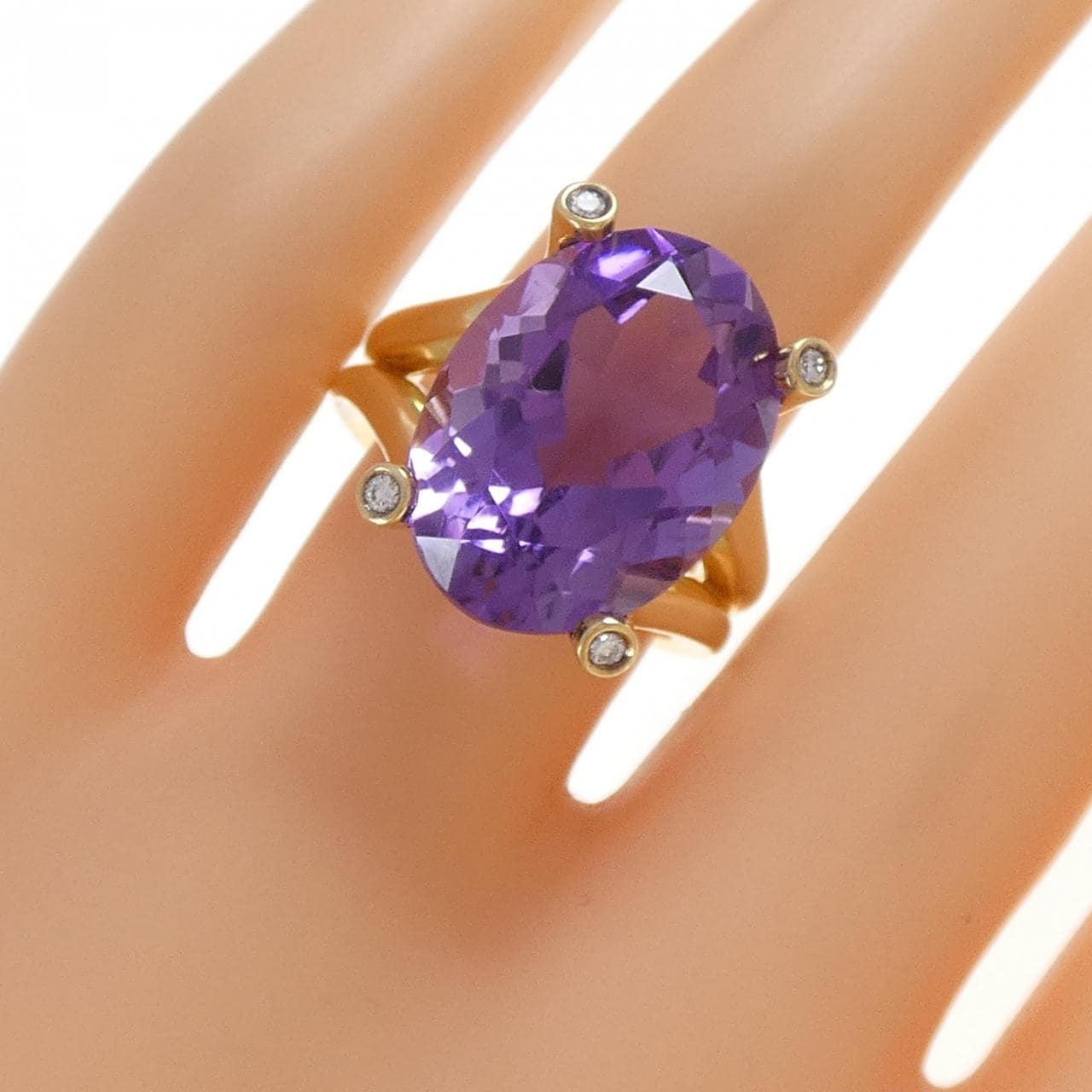 K18YG アメジスト リング