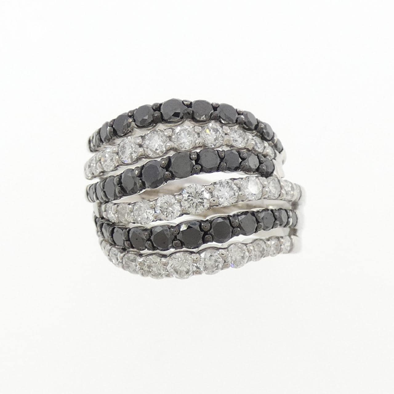 K18WG/K18BG ダイヤモンド リング 2.00CT