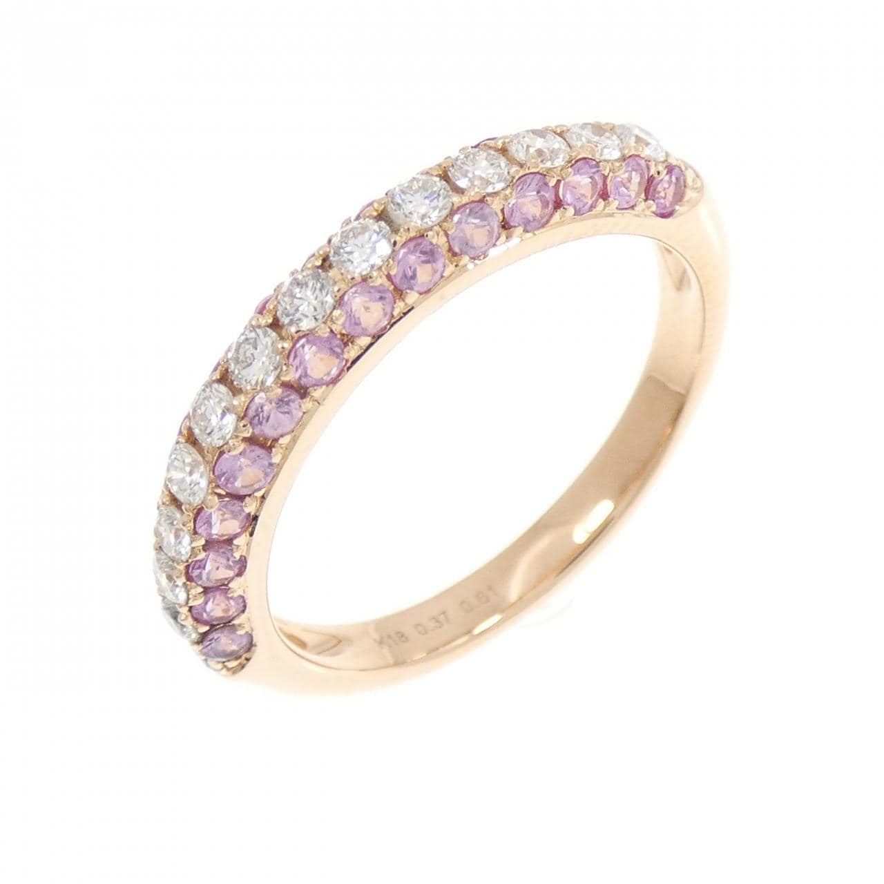 K18PG サファイヤ リング 0.61CT