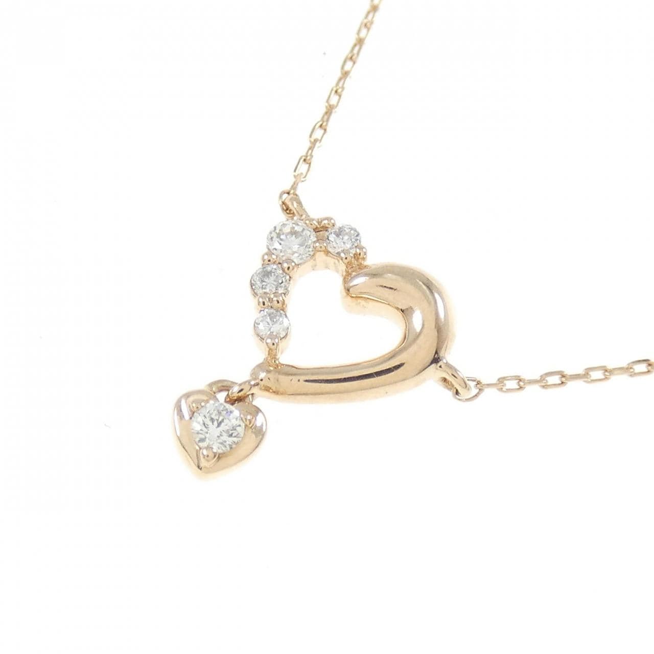 4゜C heart Diamond necklace