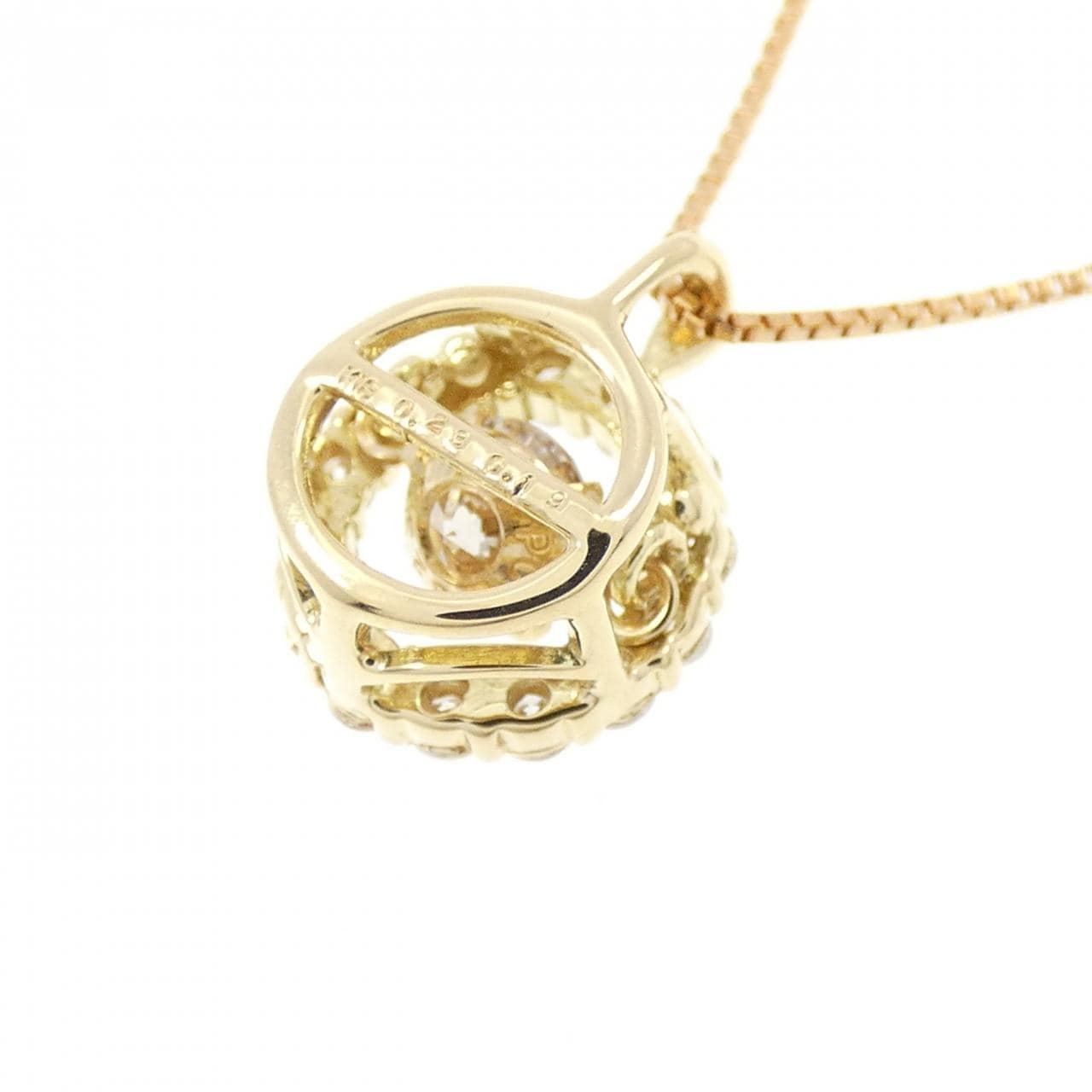 K18YG ダイヤモンド ネックレス 0.23CT