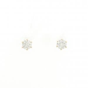 【リメイク】K18YG/ST ダイヤモンド ピアス 0.200CT 0.212CT G-H VS2 EXT H&C