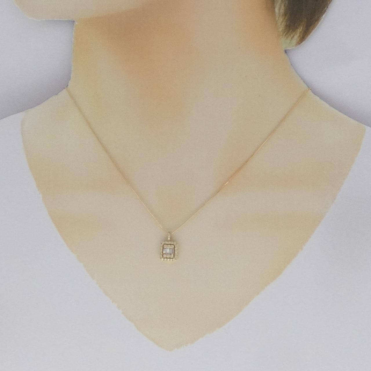 【新品】K18YG ダイヤモンド ネックレス 0.35CT