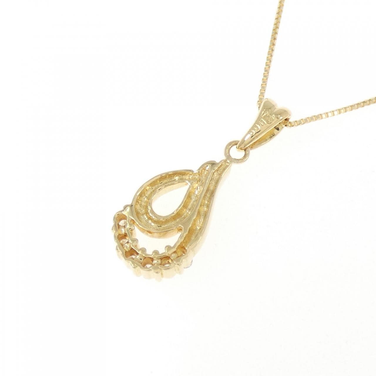 K18YG ダイヤモンド ネックレス 0.09CT