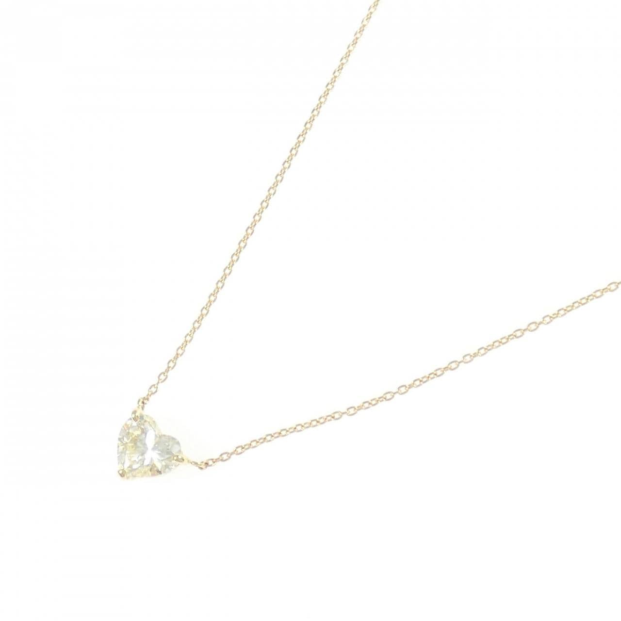 【リメイク】K18YG ダイヤモンド ネックレス 1.066CT VLY SI1 ハートシェイプ