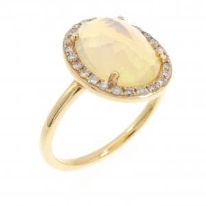 【新品】K18YG オパール リング 2.03CT