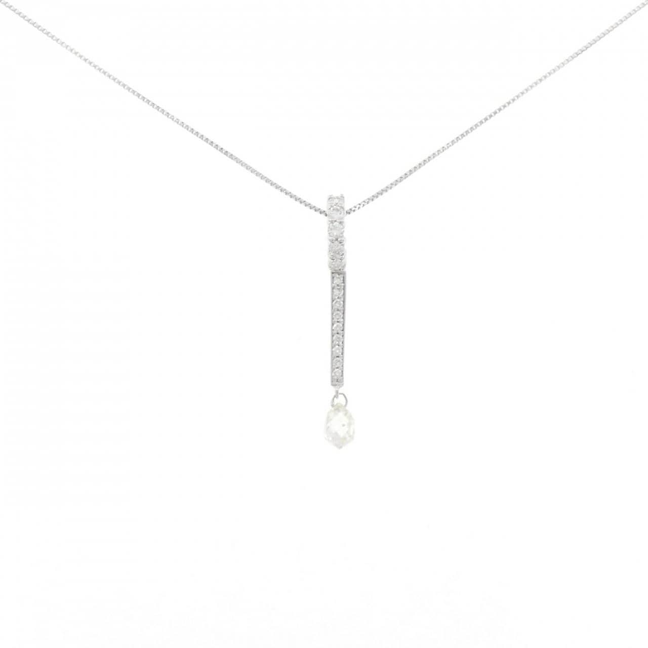 K18WG ダイヤモンド ネックレス 0.558CT