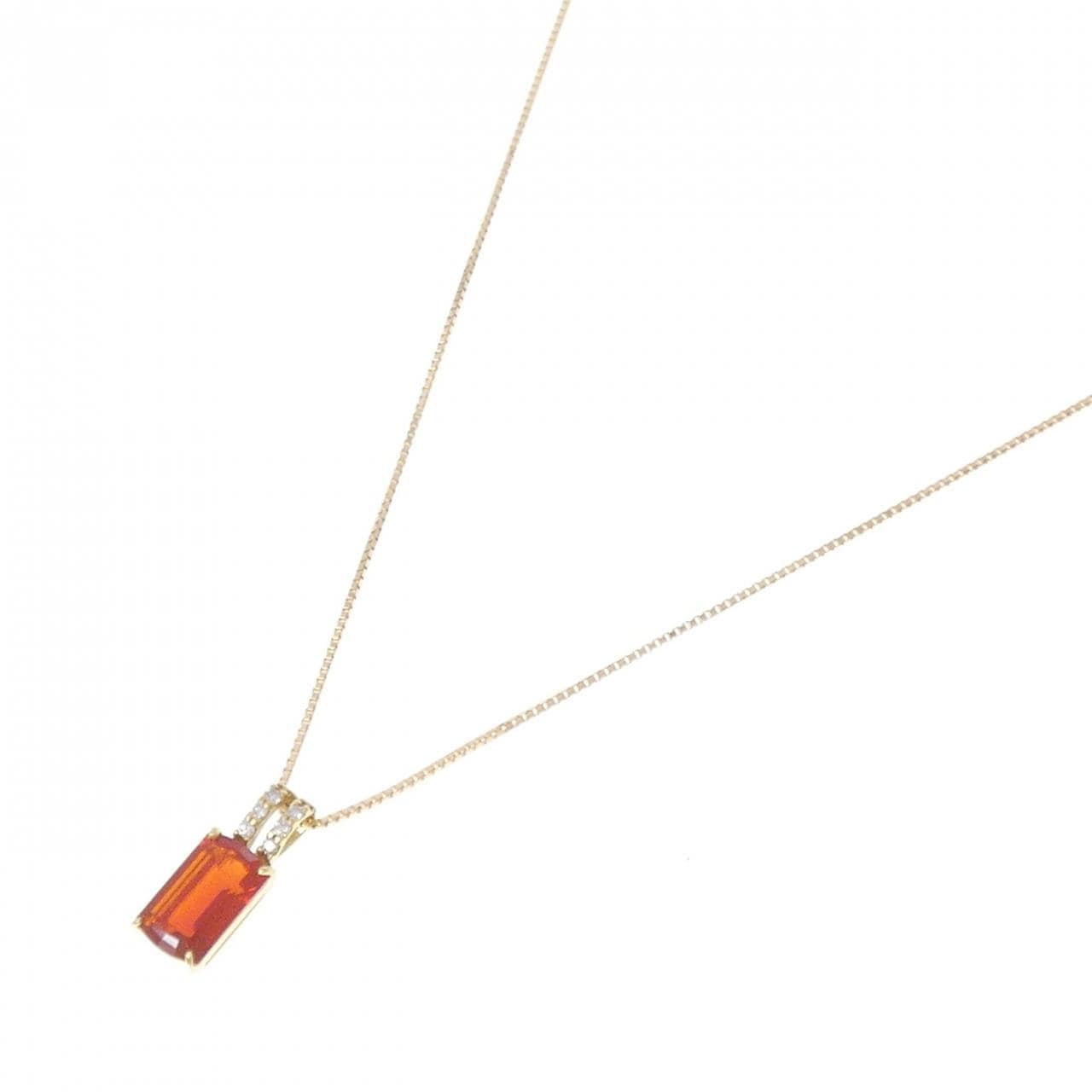K18YG オパール ネックレス 1.35CT