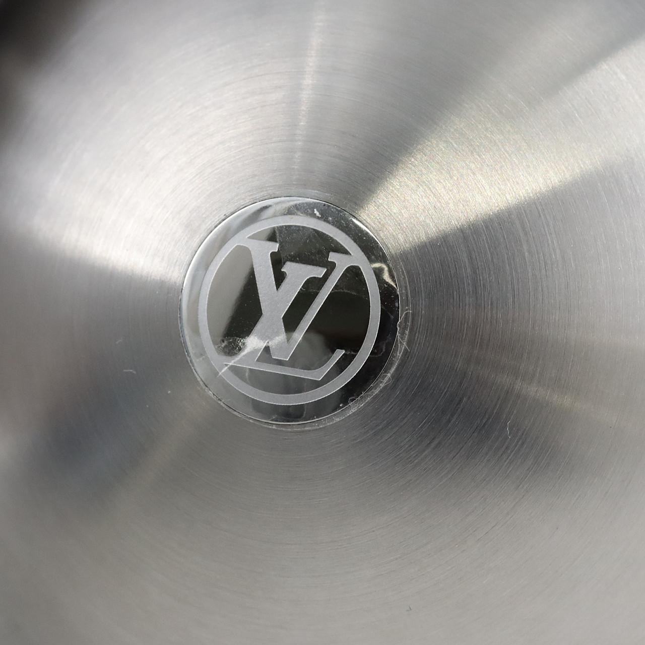 ルイヴィトン タンブールデュアルタイムテーブルクロックトランク Q1Q030 SS クォーツ