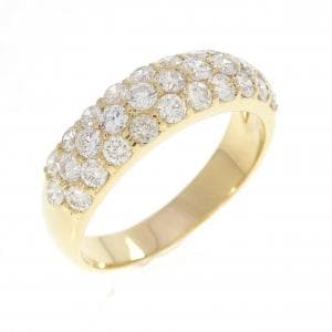 K18YG パヴェ ダイヤモンド リング 1.01CT