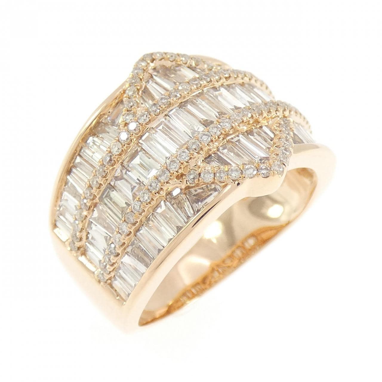 K18PG ダイヤモンド リング 2.00CT