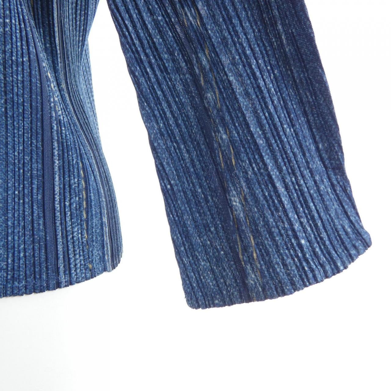 【ヴィンテージ】プリーツプリーズ PLEATS PLEASE 2004 デニム転写プリント PP41-JJ921 7559025 シャツ