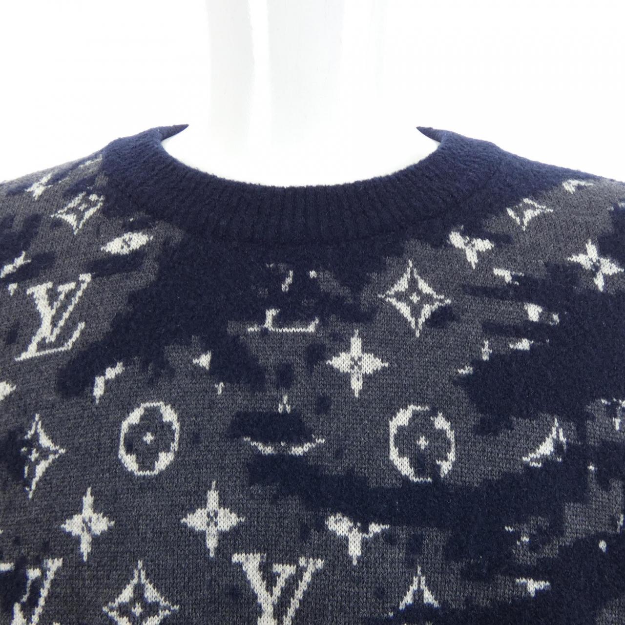 ルイヴィトン LOUIS VUITTON ディストレストモノグラムクルーネック HKN03WZMB ニット