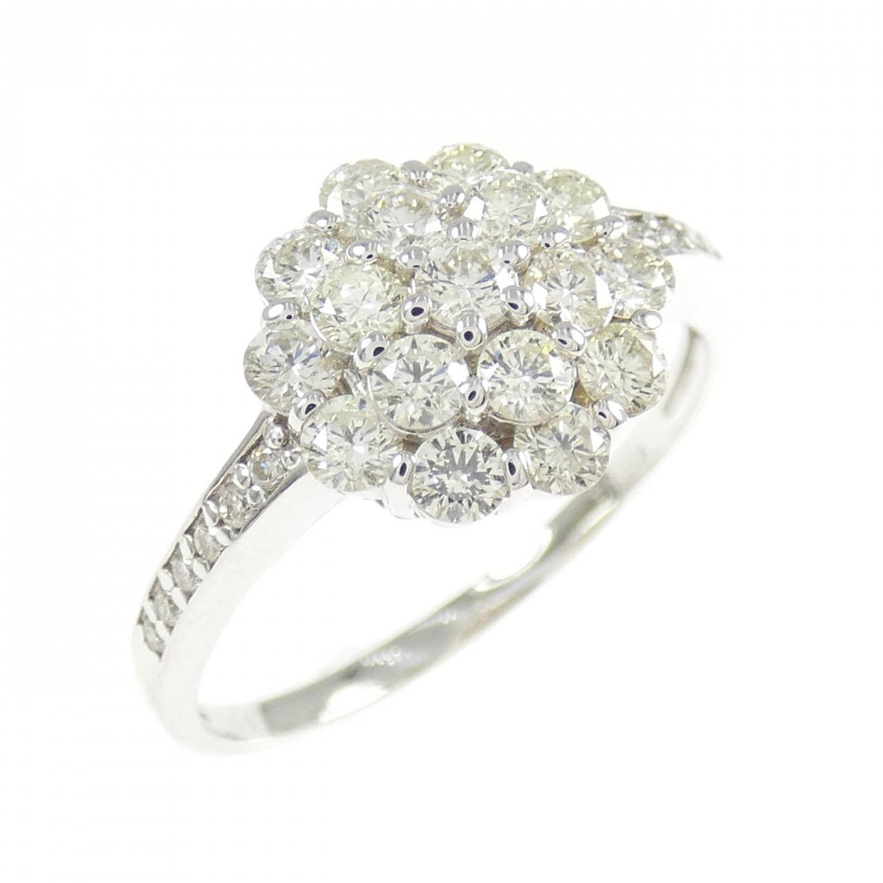 K18WG ダイヤモンド リング 1.00CT