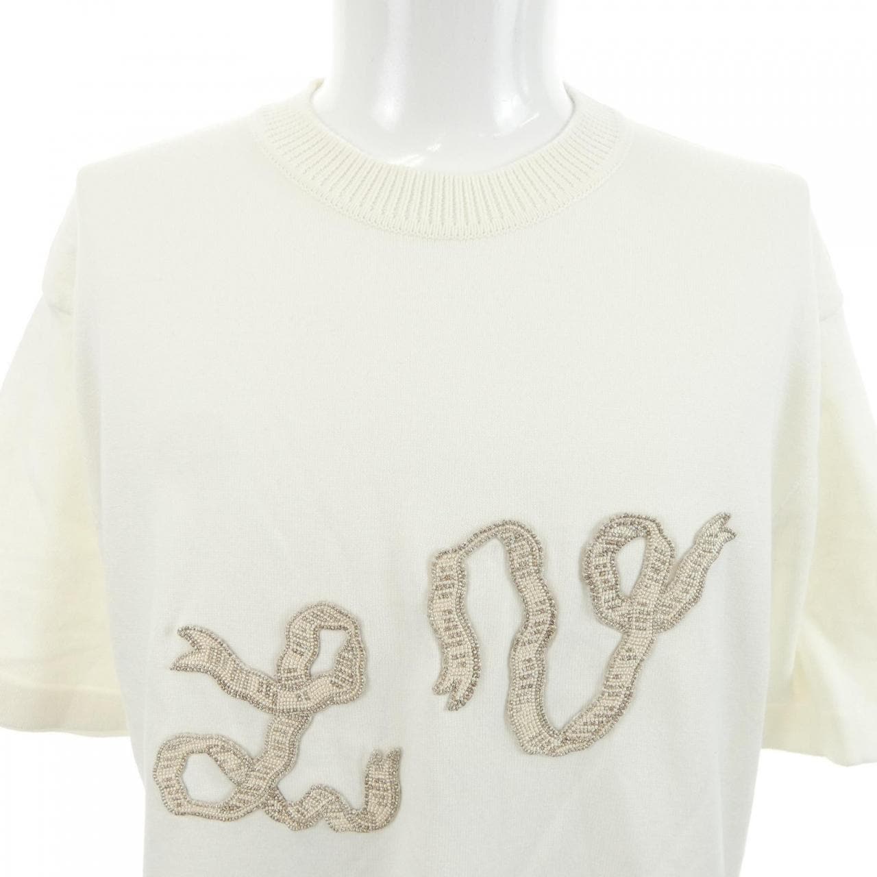 ルイヴィトン LOUIS VUITTON エンベリッシュドショートスリーブコットンクルーネック HSN24WAUR ニット