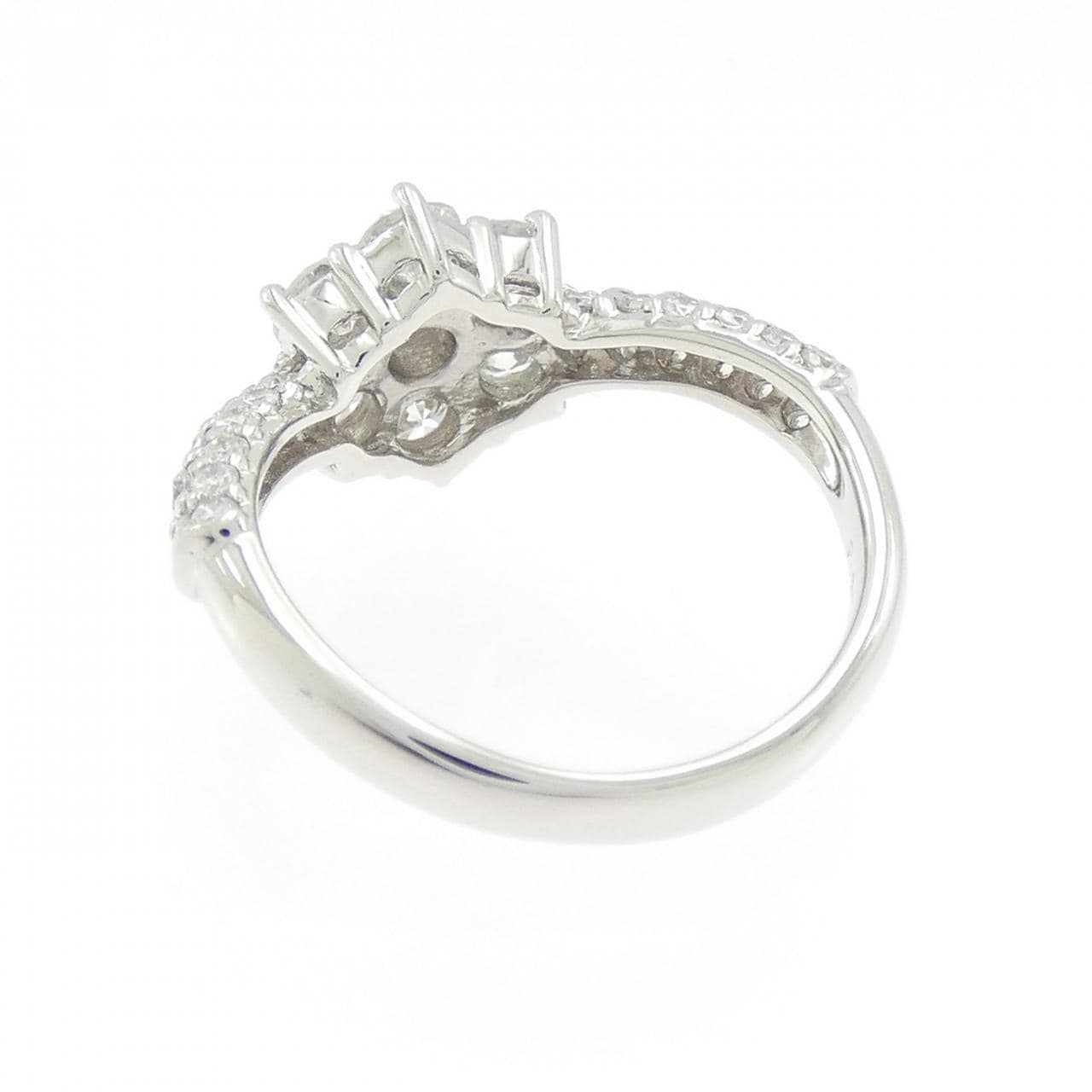 PT900 フラワー ダイヤモンド リング 1.40CT