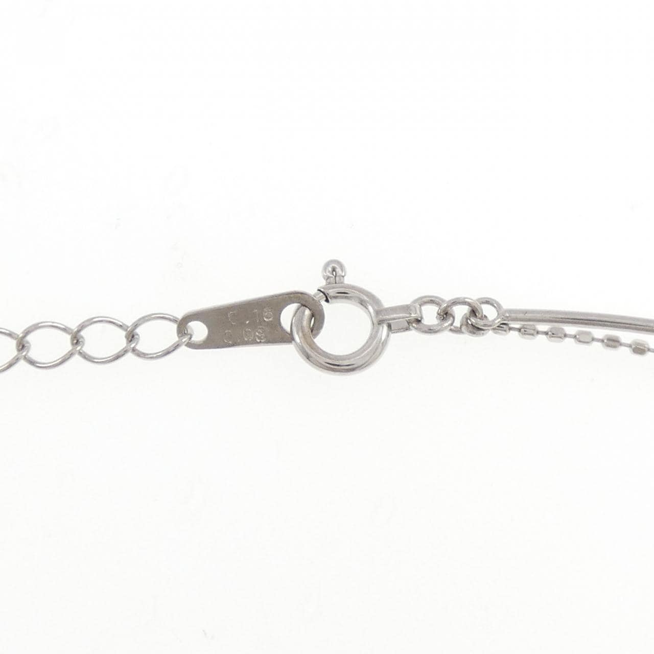 K18WG トルマリン ブレスレット 0.08CT