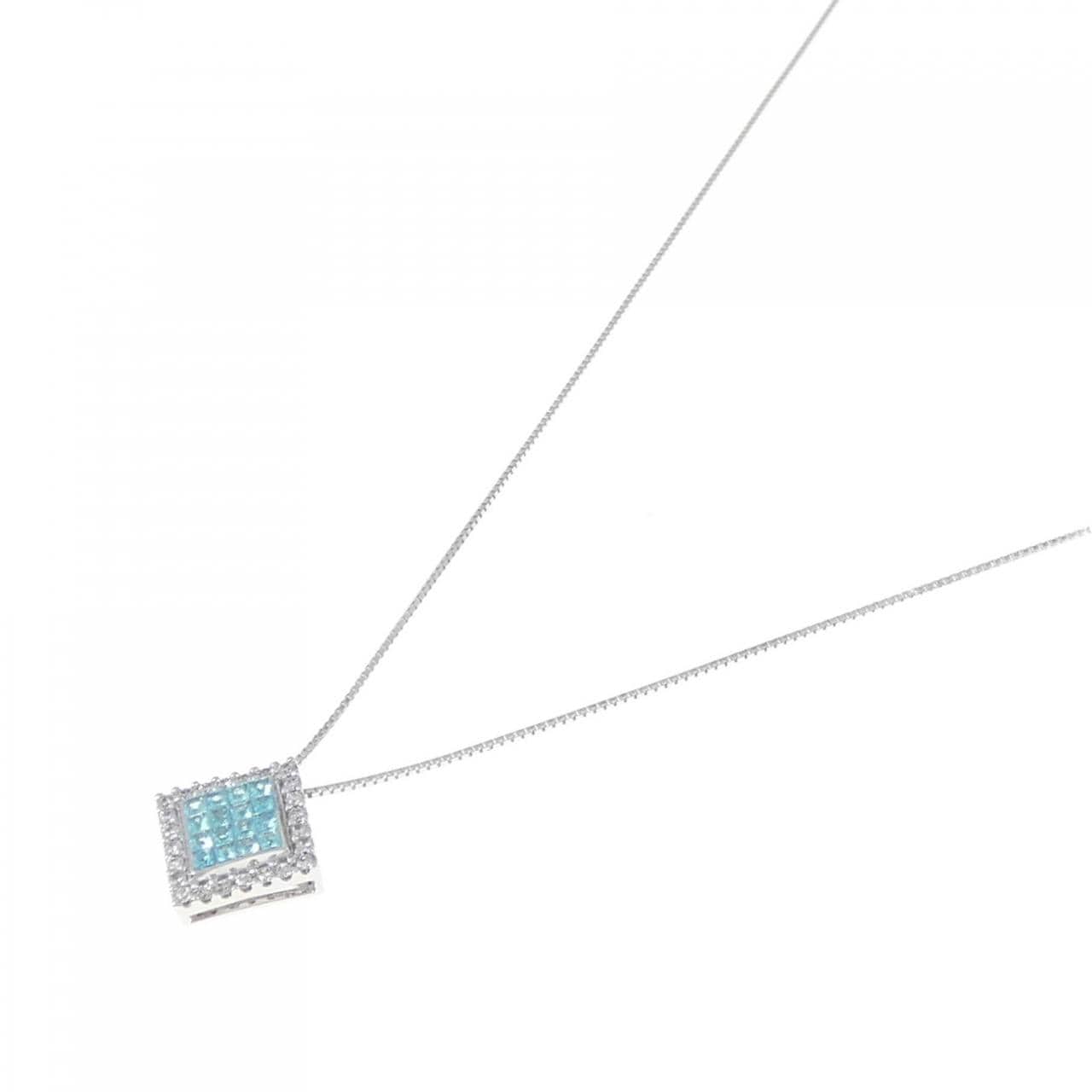 K18WG Tourmaline necklace 0.28CT