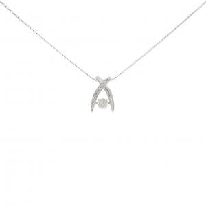 K18WG ダイヤモンド ネックレス 0.20CT