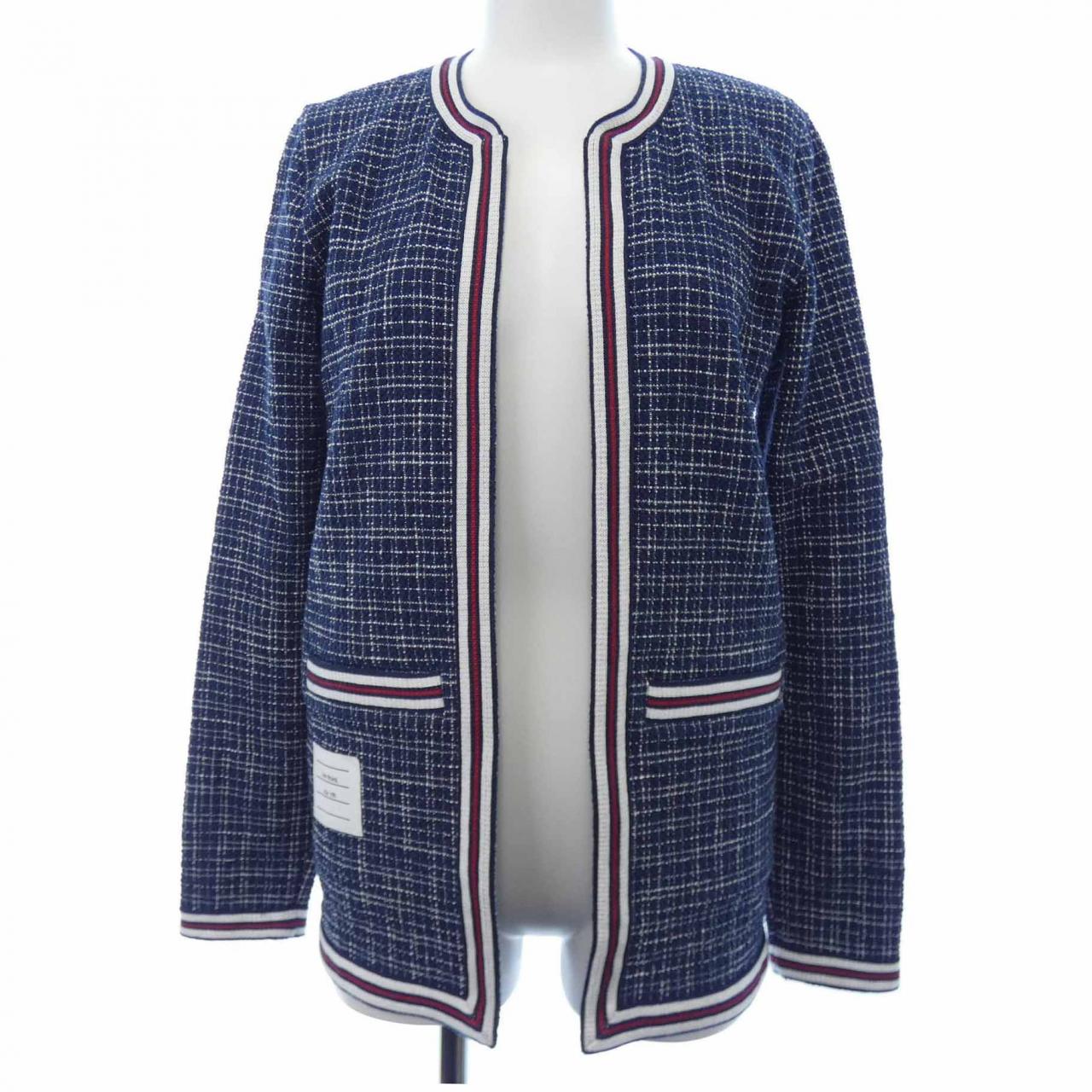 ac　トムブラウン　ノーカラージャケット 楽天市場】トムブラウン THOM BROWNE. 3つボタン ジャケット