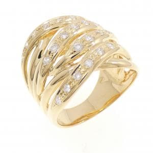 K18YG ダイヤモンド リング 0.40CT