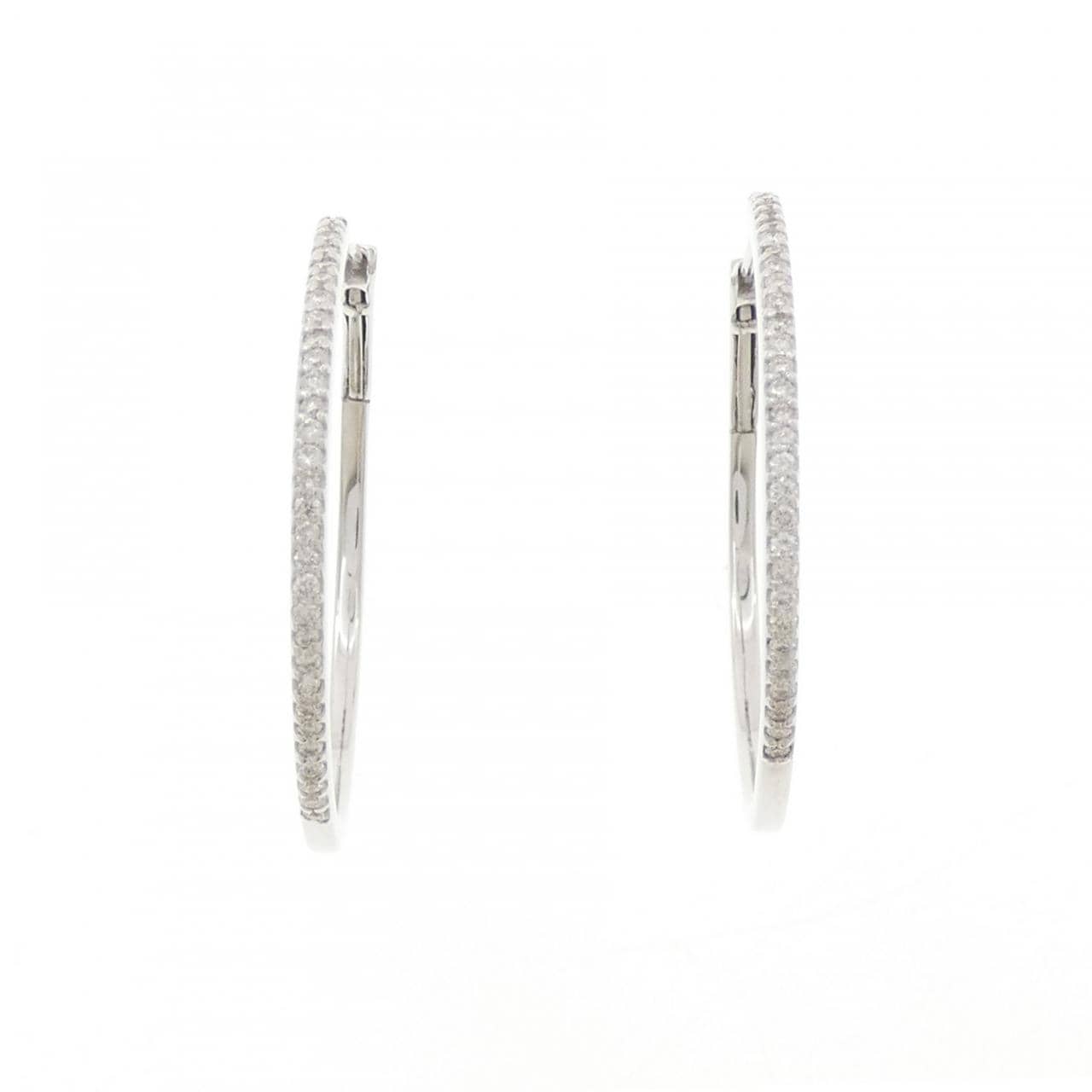 K18WG ダイヤモンド ピアス 0.30CT