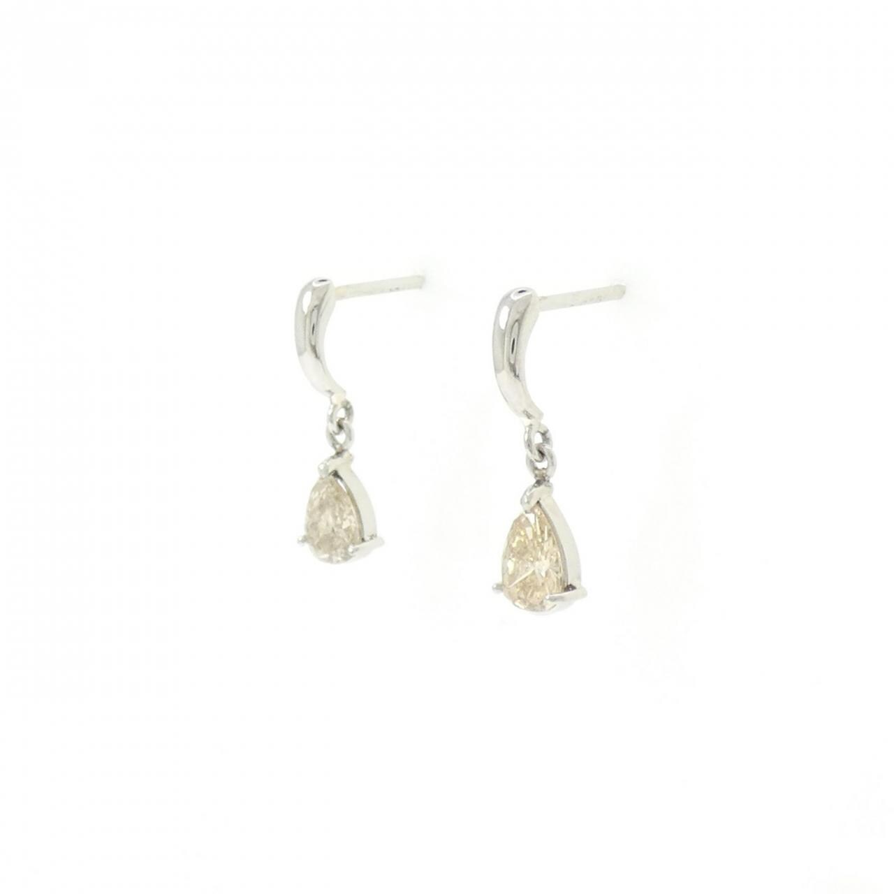 PT900 ダイヤモンド ピアス 0.62CT