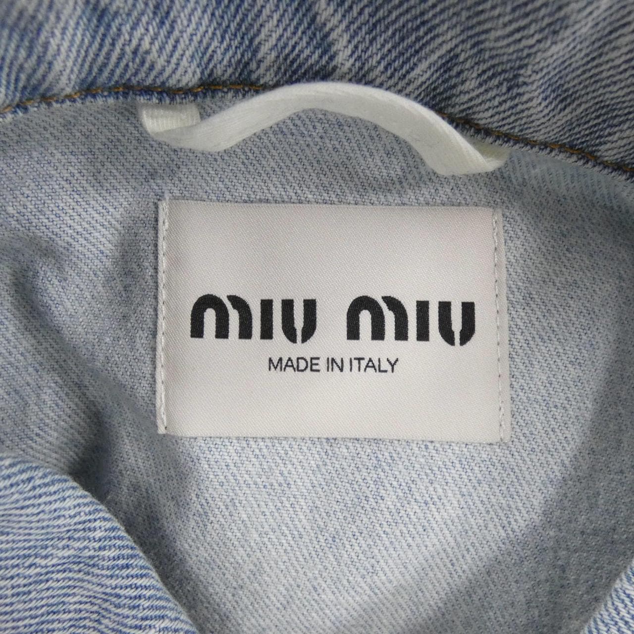 ミュウミュウ MIU MIU MIU MIU ロゴ GWB144 11D8 デニムジャケット