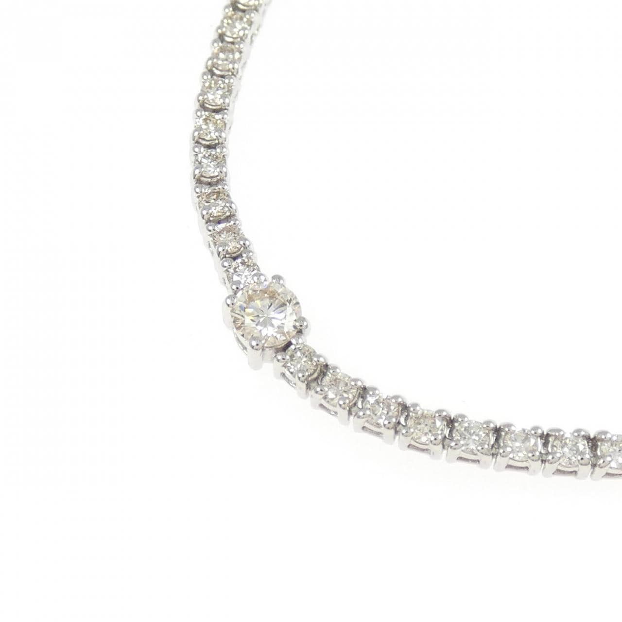 K18WG ダイヤモンド ネックレス 3.00CT