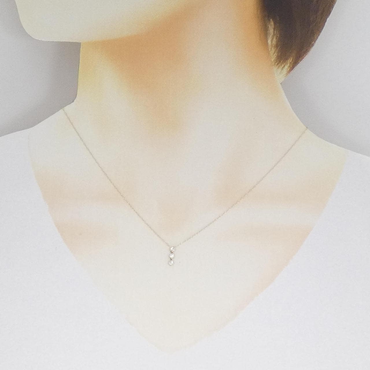 K18YG ダイヤモンド ネックレス 0.10CT