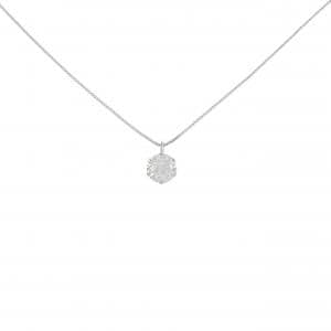 K18WG ソリティア ダイヤモンド ネックレス 0.370CT