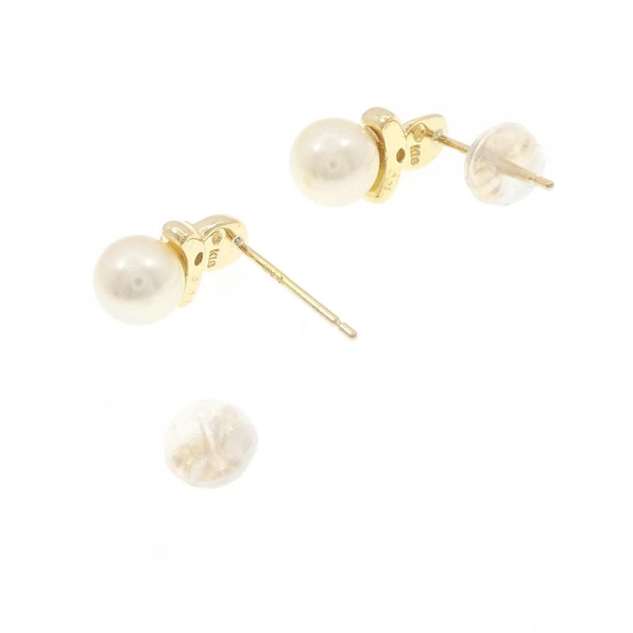 K18YG アコヤパール ピアス 5.4mm