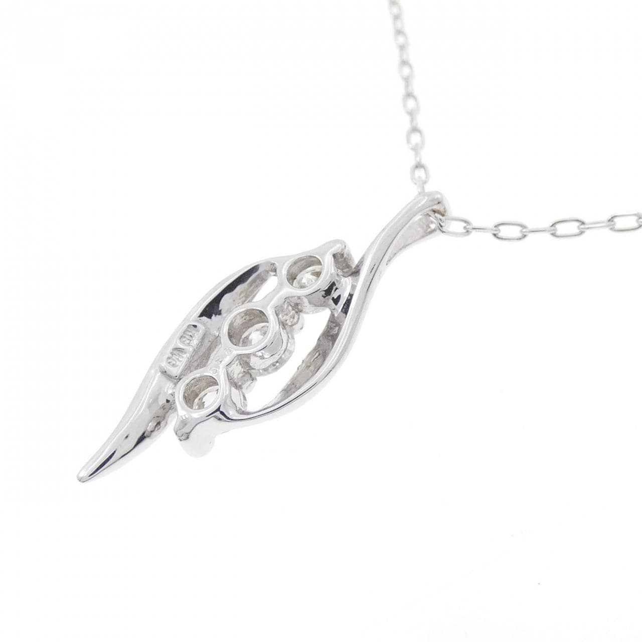 K18WG ダイヤモンド ネックレス 0.30CT