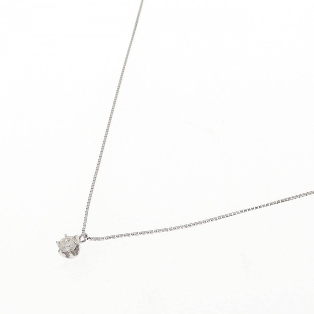 PT900/PT850 ソリティア ダイヤモンド ネックレス 0.245CT