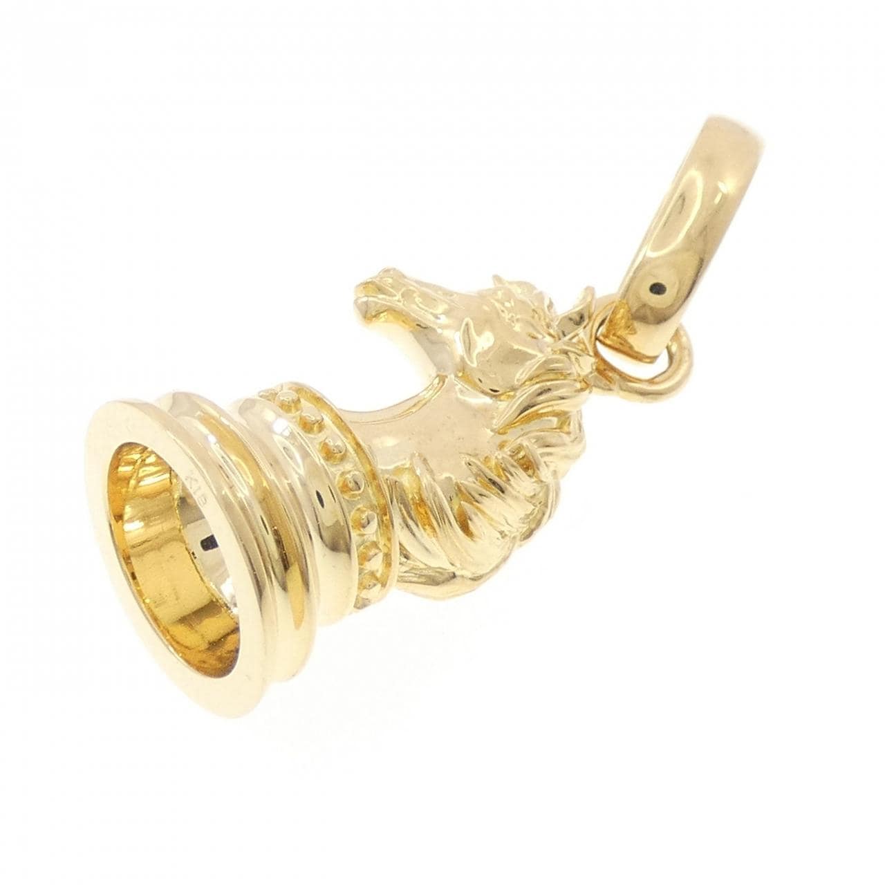 【新品】K18YG ホース ペンダント