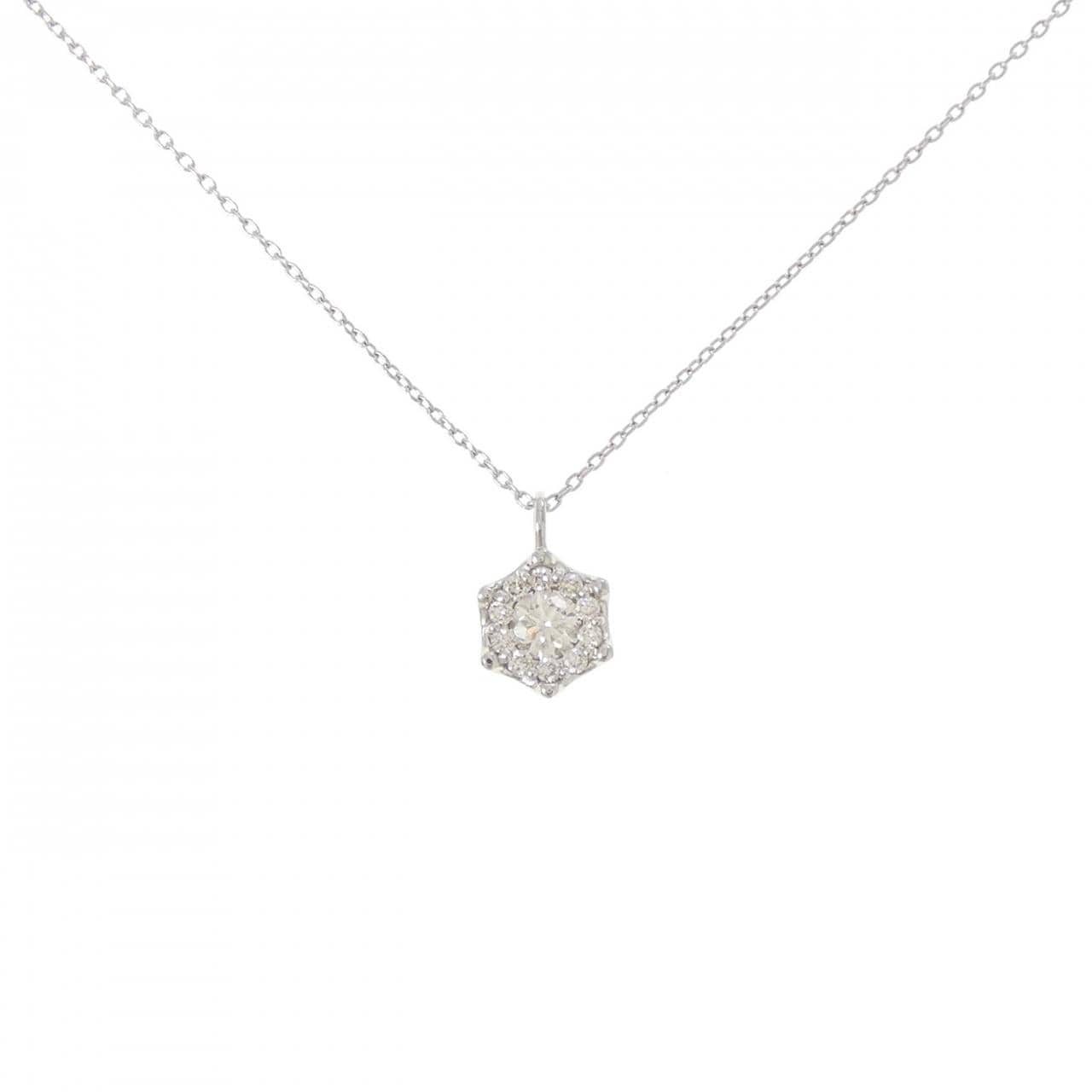 PT900/PT850 ダイヤモンド ネックレス 0.31CT