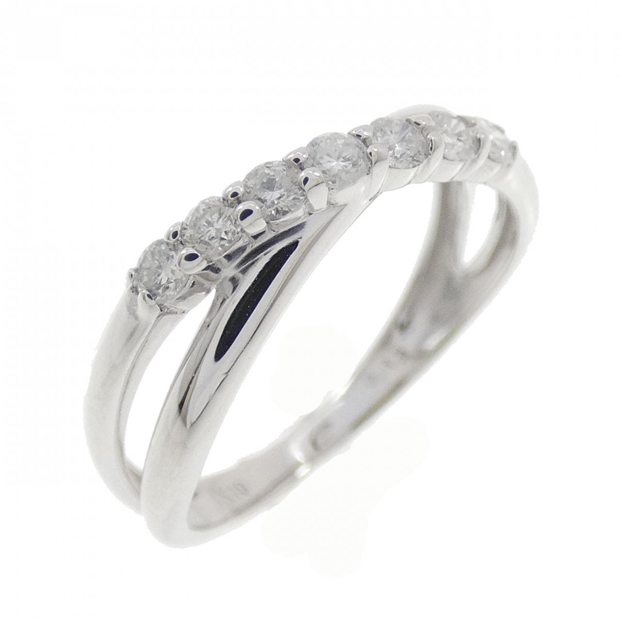 K10WG ダイヤモンド リング 0.19CT