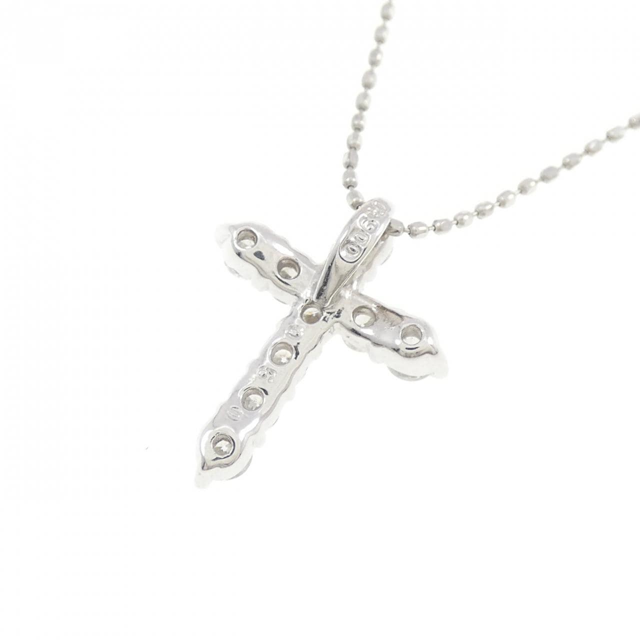 PT900/PT850 クロス ダイヤモンド ネックレス 0.50CT