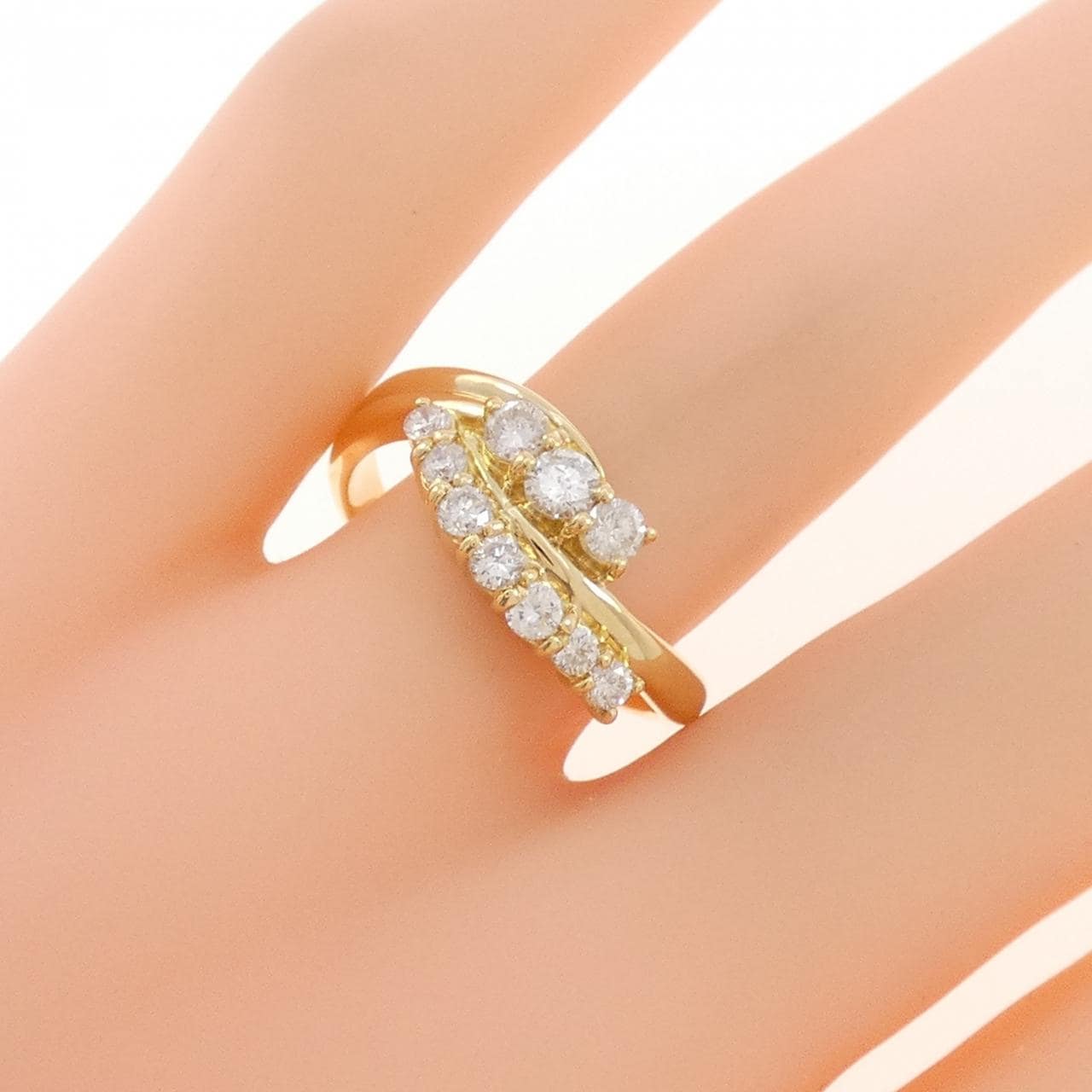 K18YG ダイヤモンド リング 0.50CT