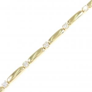 750YG ダイヤモンド ブレスレット 1.00CT