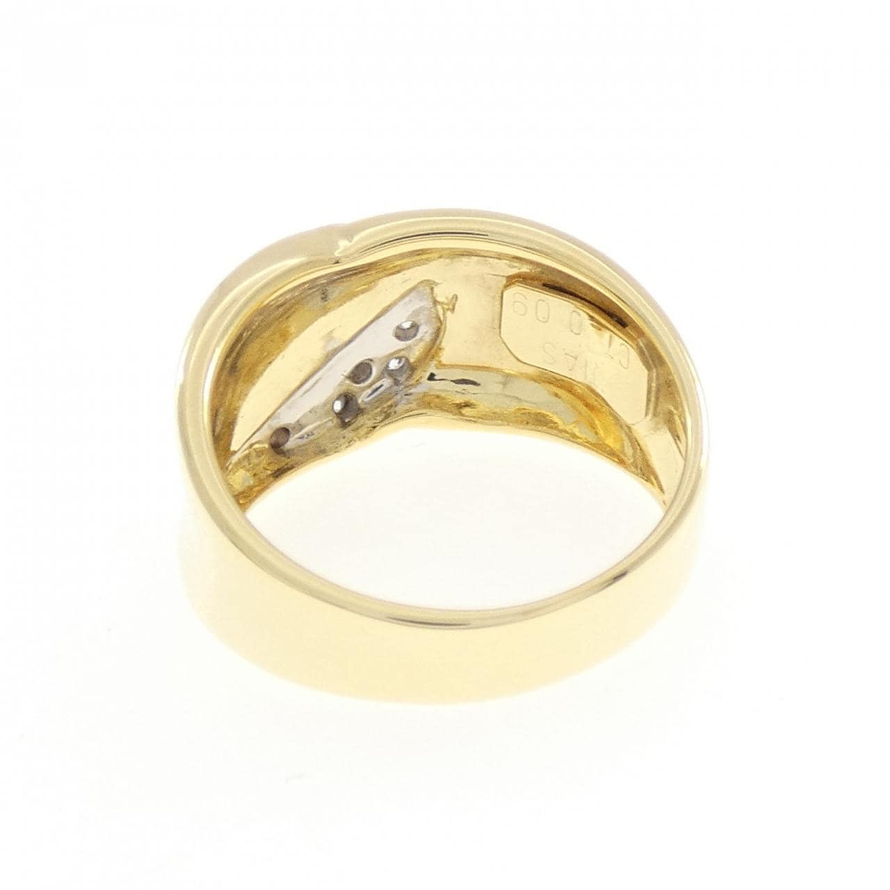 750YG/750WG ダイヤモンド リング 0.09CT