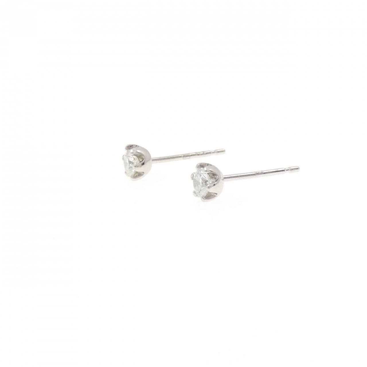PT950/PT900 ソリティア ダイヤモンド ピアス 0.20CT