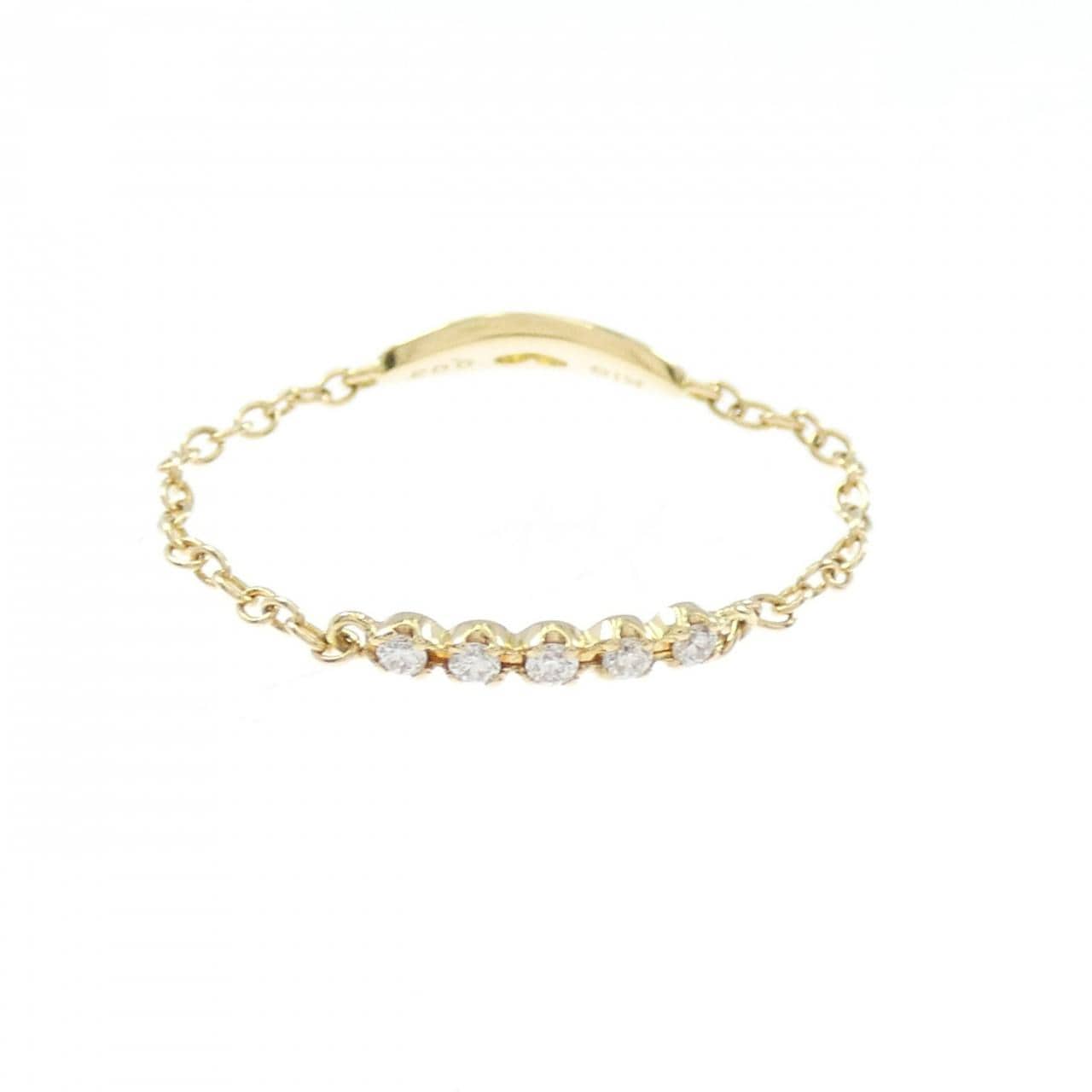 K18YG ダイヤモンド リング 0.03CT