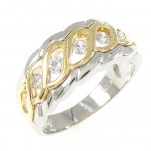 PT900/K18YG ダイヤモンド リング 0.26CT