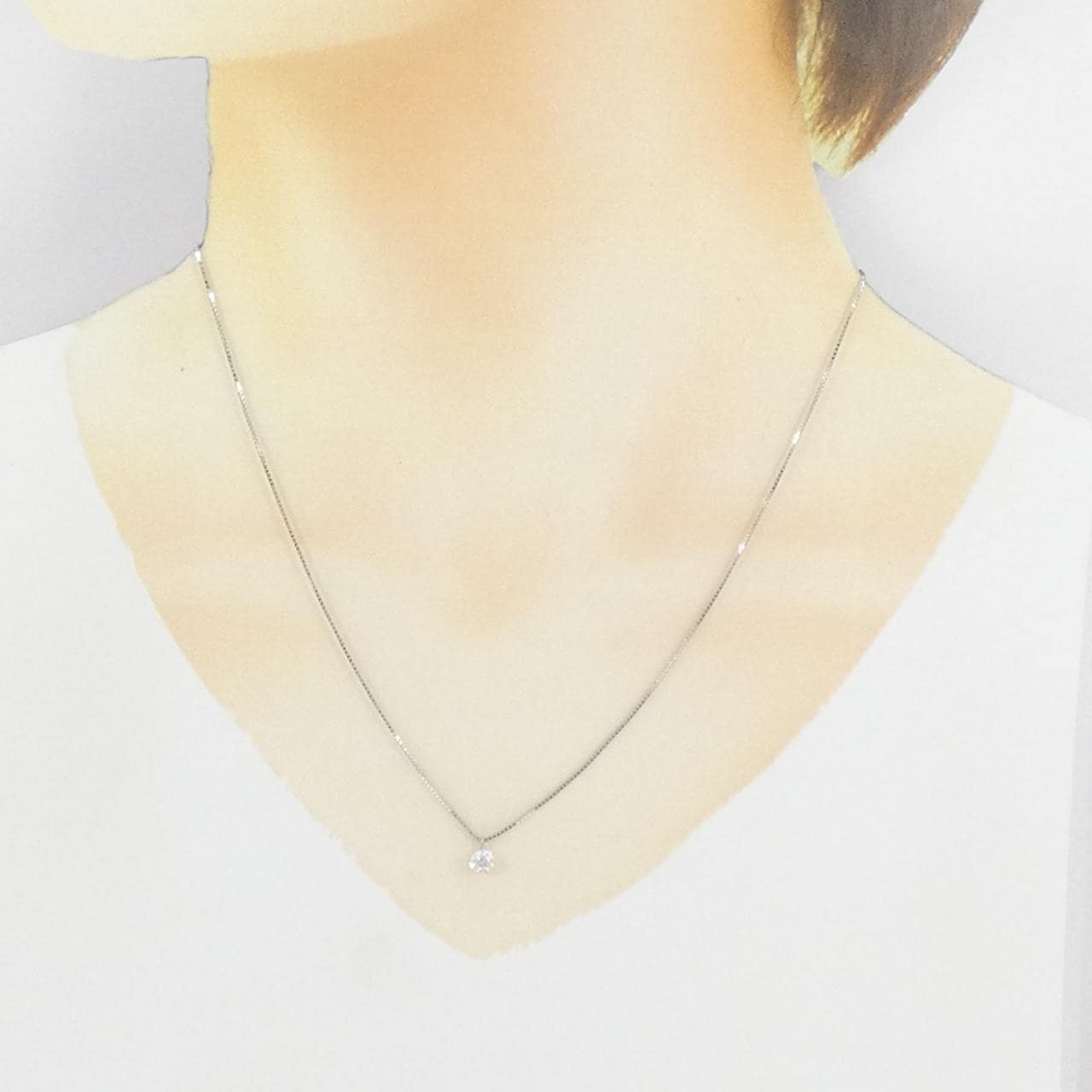 PT900/PT850 ダイヤモンド ネックレス 0.302CT G SI2 VG