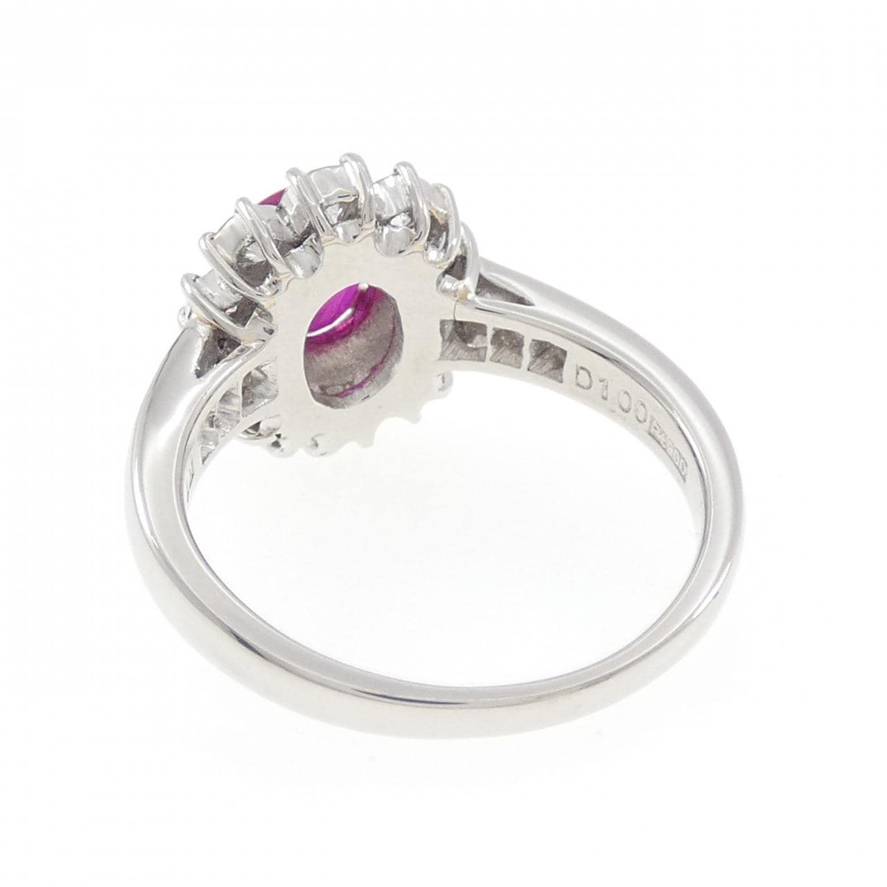 PT900 ルビー リング 1.23CT ビルマ産