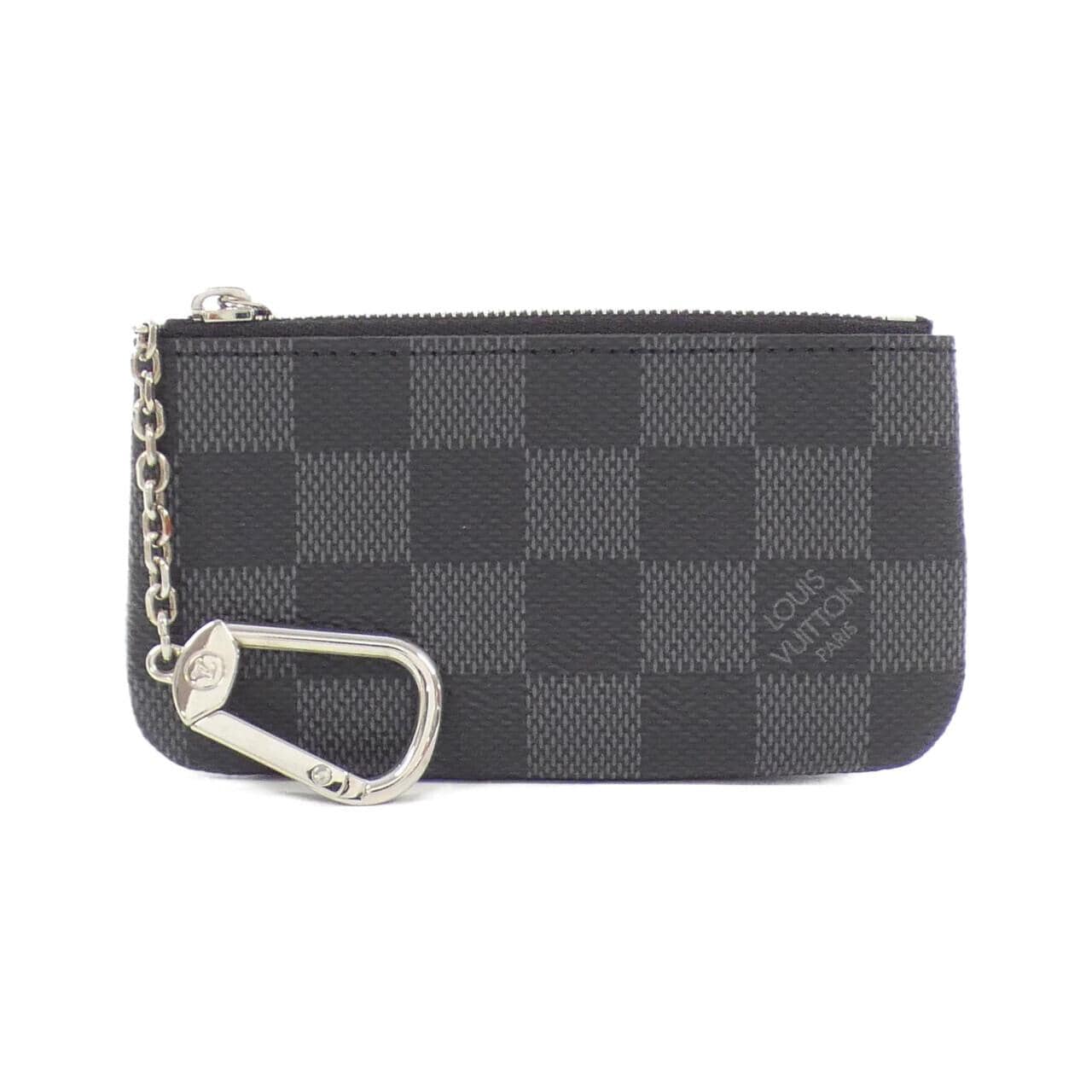 LOUIS VUITTON Damier 石墨卡鑰匙包 Pochette Cle N60155零钱钥匙包